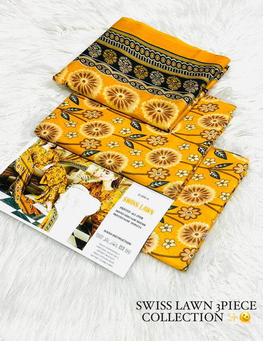 Aafreen Swiss Lawn 3-Piece Printed Collection