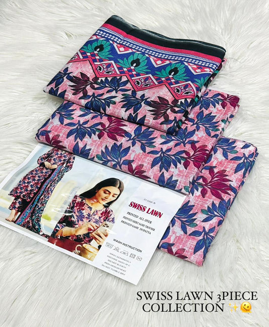 Aafreen Swiss Lawn 3-Piece Printed Collection