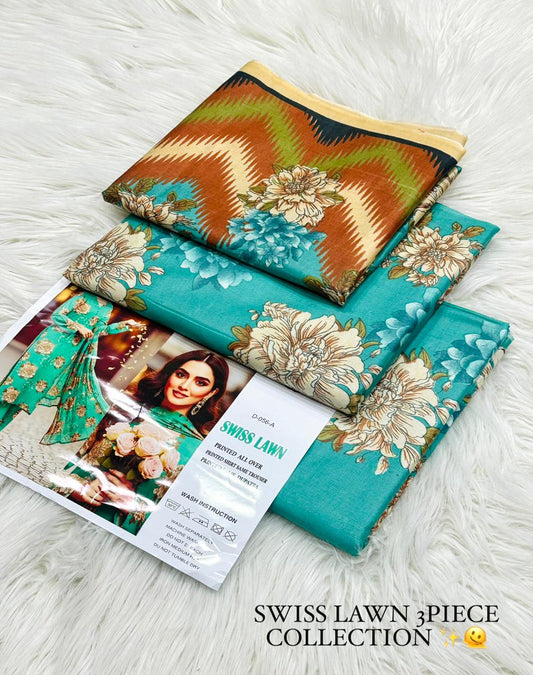 Aafreen Swiss Lawn 3-Piece Printed Collection