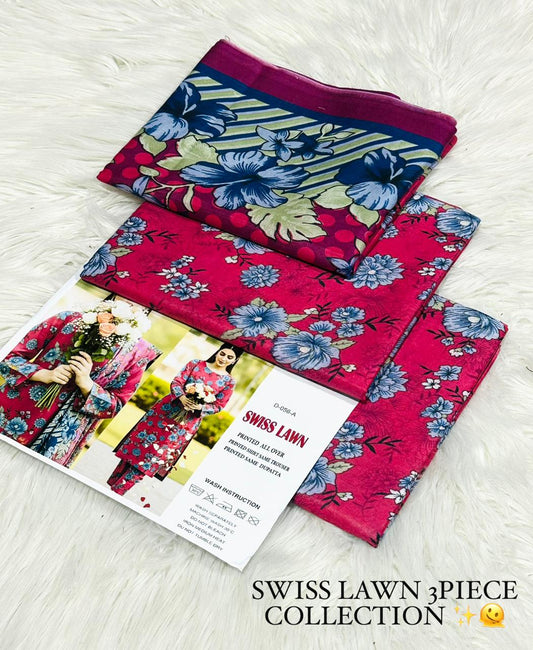 Aafreen Swiss Lawn 3-Piece Printed Collection