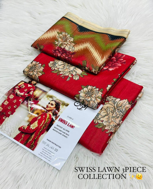 Aafreen Swiss Lawn 3-Piece Printed Collection