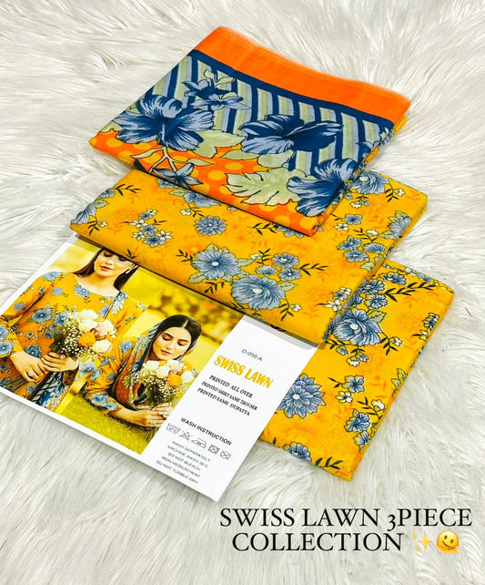 Aafreen Swiss Lawn 3-Piece Printed Collection