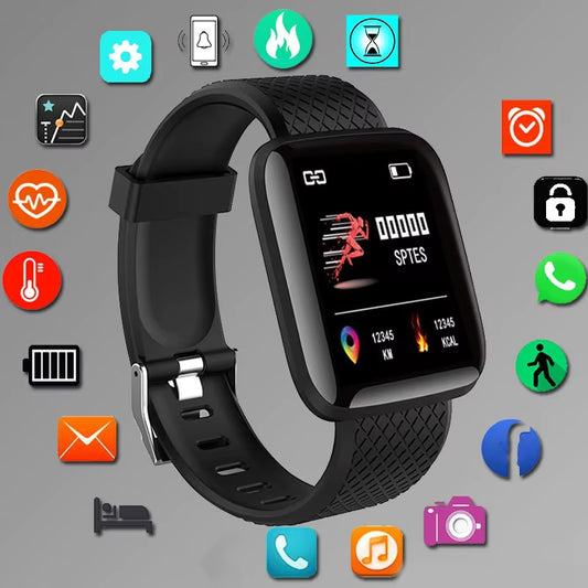 Touch Button Smart Watch with Fitness Tracker & Multiple Sports Modes